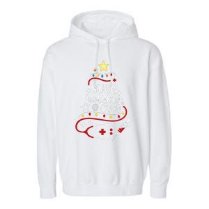 Christmas Physical Therapy Pt Xmas Tree Physical Therapist Garment-Dyed Fleece Hoodie