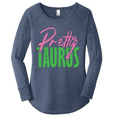 Cute Pretty Taurus Zodiac Signs Aka Funny Women's Perfect Tri Tunic Long Sleeve Shirt