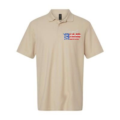 Congratulations President Trump 2024 American Flag Softstyle Adult Sport Polo