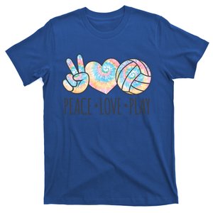 Cute Pink Tie Dye Volleyball Teen Peace Love Play Cool Gift T-Shirt