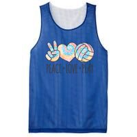 Cute Pink Tie Dye Volleyball Teen Peace Love Play Cool Gift Mesh Reversible Basketball Jersey Tank