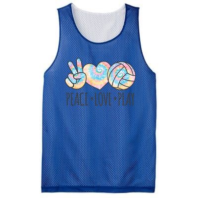 Cute Pink Tie Dye Volleyball Teen Peace Love Play Cool Gift Mesh Reversible Basketball Jersey Tank