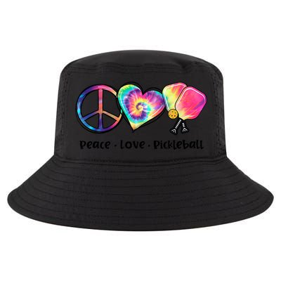 Cute Pickleball Tie Dye Peace Love Pickleball Lovers Gift Ideas Cool Comfort Performance Bucket Hat