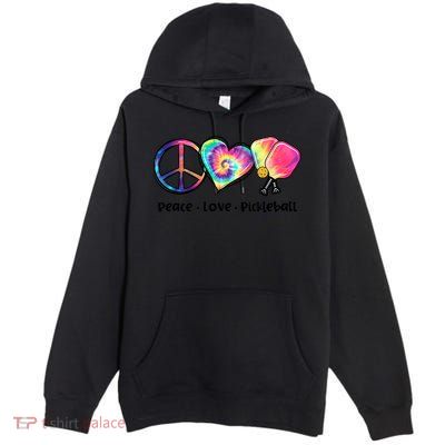 Cute Pickleball Tie Dye Peace Love Pickleball Lovers Gift Ideas Premium Pullover Hoodie