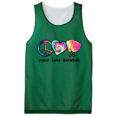 Cute Pickleball Tie Dye Peace Love Pickleball Lovers Gift Ideas Mesh Reversible Basketball Jersey Tank