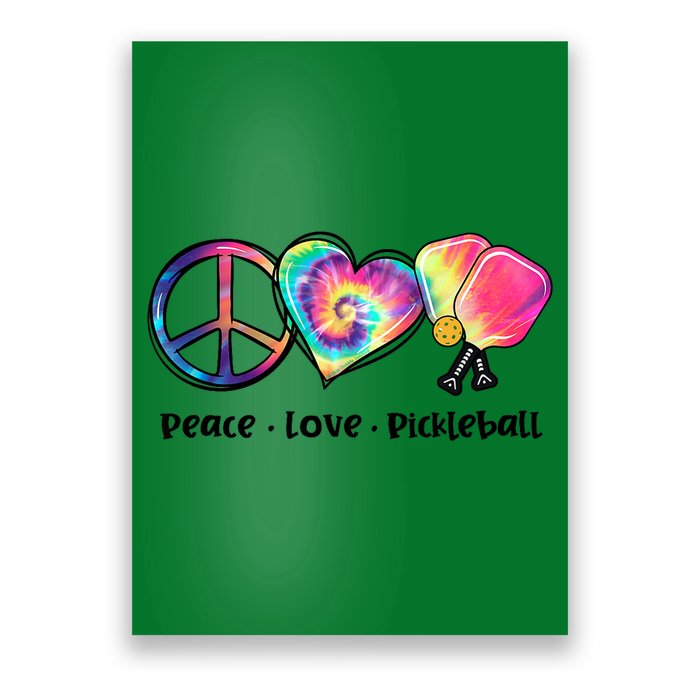 Cute Pickleball Tie Dye Peace Love Pickleball Lovers Gift Ideas Poster