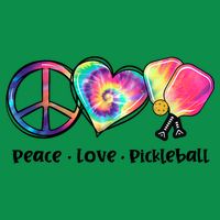 Cute Pickleball Tie Dye Peace Love Pickleball Lovers Gift Ideas Poster
