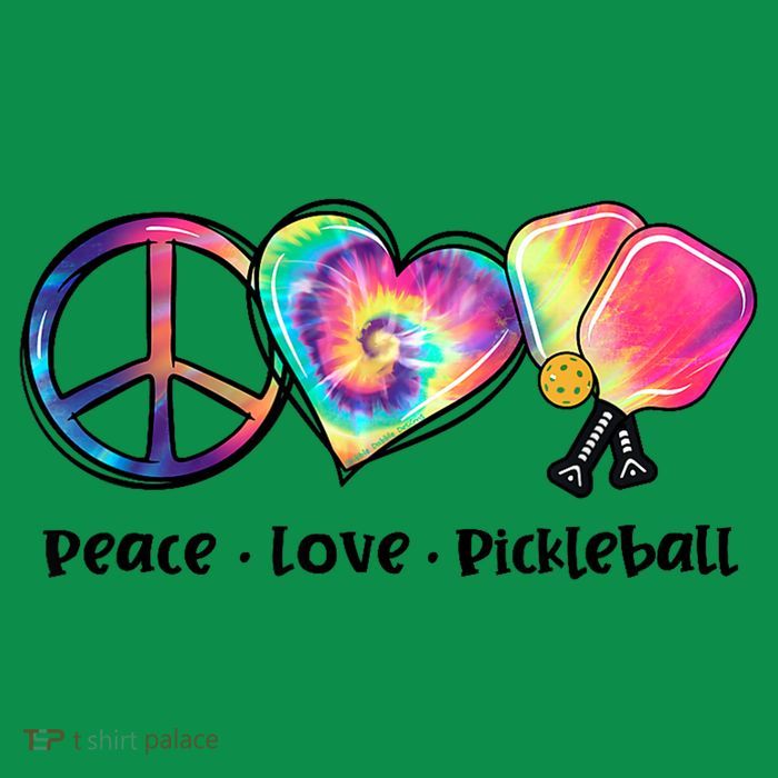 Cute Pickleball Tie Dye Peace Love Pickleball Lovers Gift Ideas Premium T-Shirt