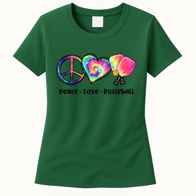 Cute Pickleball Tie Dye Peace Love Pickleball Lovers Gift Ideas Womens T-Shirt