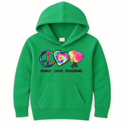 Cute Pickleball Tie Dye Peace Love Pickleball Lovers Gift Ideas Kids Hoodie