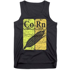 Corn Periodic Table Elements Corn Lover Retro Sweet Corn Tank Top