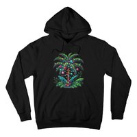 Christmas Palm Tree Merry Christmas Tropical Christmas Hoodie