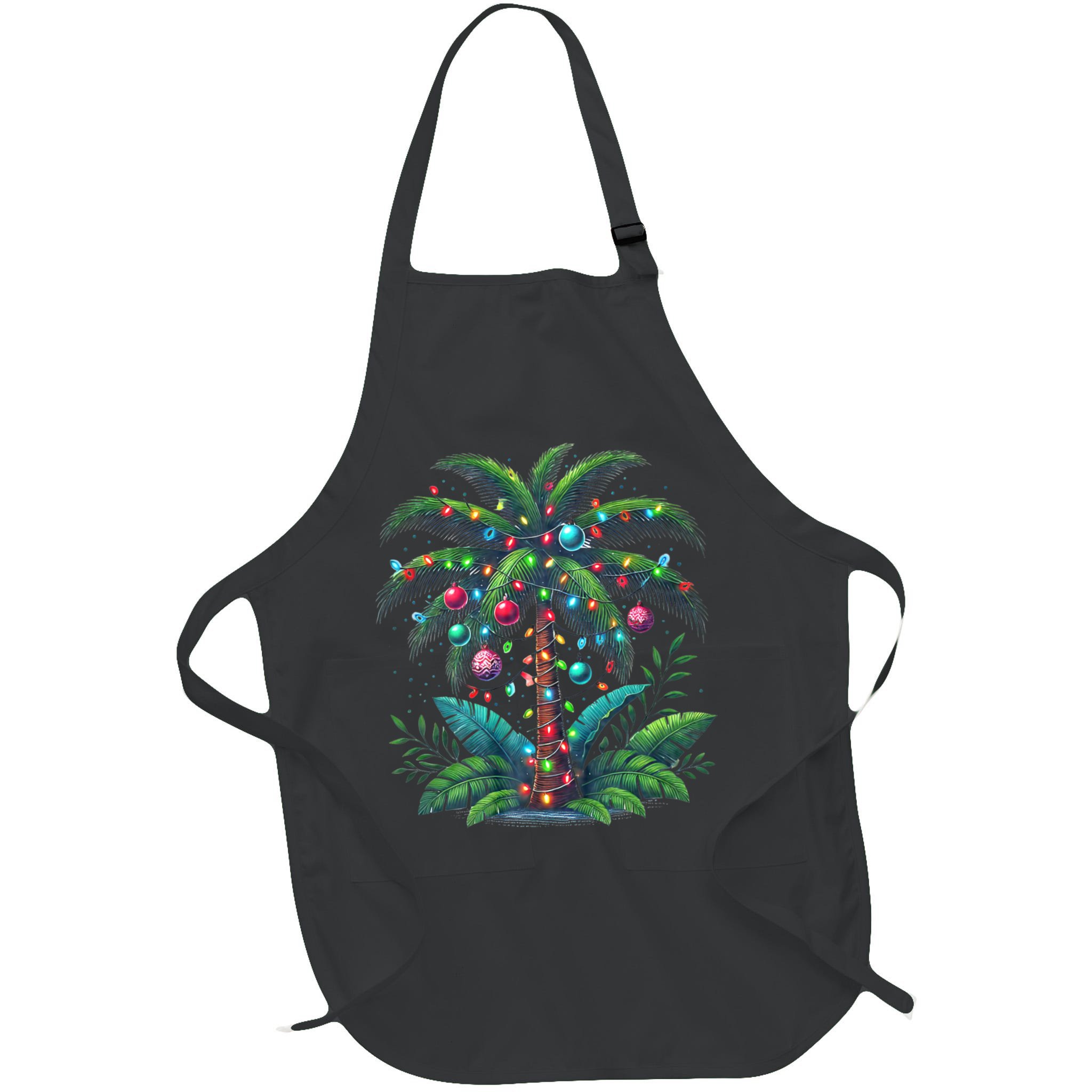Christmas Palm Tree Merry Christmas Tropical Christmas Apron