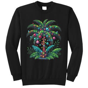 Christmas Palm Tree Merry Christmas Tropical Christmas Sweatshirt