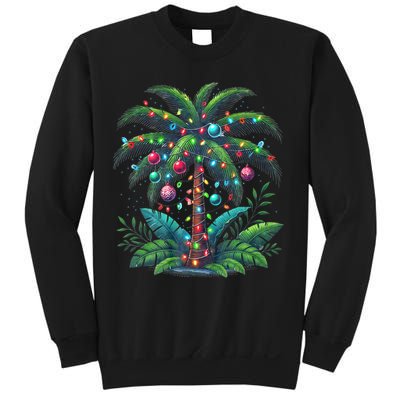Christmas Palm Tree Merry Christmas Tropical Christmas Sweatshirt