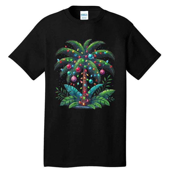 Christmas Palm Tree Merry Christmas Tropical Christmas Tall T-Shirt