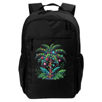 Christmas Palm Tree Merry Christmas Tropical Christmas Backpack