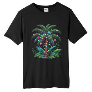 Christmas Palm Tree Merry Christmas Tropical Christmas Tall Fusion ChromaSoft Performance T-Shirt