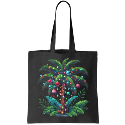 Christmas Palm Tree Merry Christmas Tropical Christmas Bag