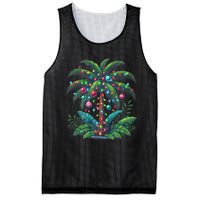 Christmas Palm Tree Merry Christmas Tropical Christmas Mesh Reversible Basketball Jersey Tank