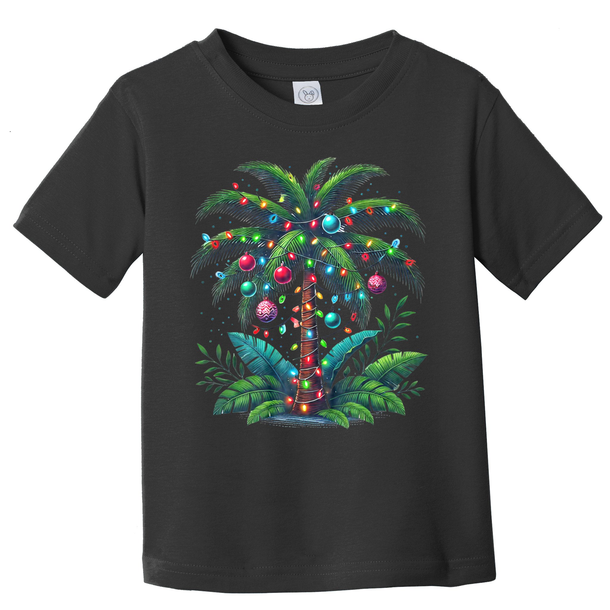 Christmas Palm Tree Merry Christmas Tropical Christmas Toddler T-Shirt