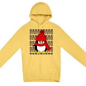 Cute Penguin Ugly Christmas Sweater Xmas Great Gift Meaningful Gift Premium Pullover Hoodie