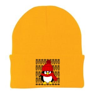 Cute Penguin Ugly Christmas Sweater Xmas Great Gift Meaningful Gift Knit Cap Winter Beanie