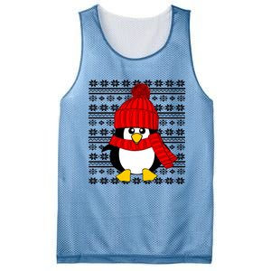 Cute Penguin Ugly Christmas Sweater Xmas Great Gift Meaningful Gift Mesh Reversible Basketball Jersey Tank