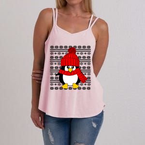 Cute Penguin Ugly Christmas Sweater Xmas Great Gift Meaningful Gift Women's Strappy Tank