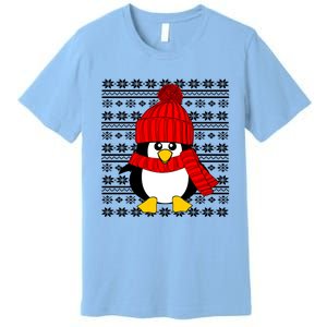 Cute Penguin Ugly Christmas Sweater Xmas Great Gift Meaningful Gift Premium T-Shirt