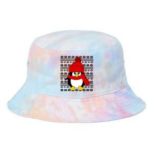 Cute Penguin Ugly Christmas Sweater Xmas Great Gift Meaningful Gift Tie Dye Newport Bucket Hat