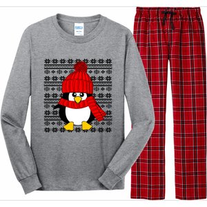 Cute Penguin Ugly Christmas Sweater Xmas Great Gift Meaningful Gift Long Sleeve Pajama Set