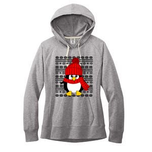 Cute Penguin Ugly Christmas Sweater Xmas Great Gift Meaningful Gift Women's Fleece Hoodie