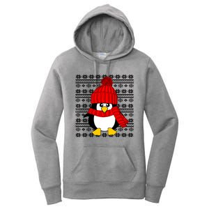 Cute Penguin Ugly Christmas Sweater Xmas Great Gift Meaningful Gift Women's Pullover Hoodie