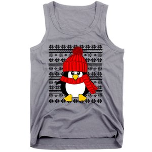 Cute Penguin Ugly Christmas Sweater Xmas Great Gift Meaningful Gift Tank Top