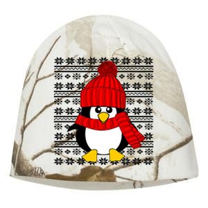 Cute Penguin Ugly Christmas Sweater Xmas Great Gift Meaningful Gift Kati - Camo Knit Beanie