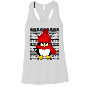 Cute Penguin Ugly Christmas Sweater Xmas Great Gift Meaningful Gift Women's Racerback Tank