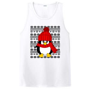 Cute Penguin Ugly Christmas Sweater Xmas Great Gift Meaningful Gift PosiCharge Competitor Tank