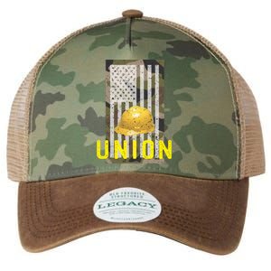 Camouflage Patriotic Union Laborer Worker Iron Hard Hat Gift Legacy Tie Dye Trucker Hat