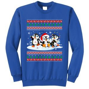 Cute Penguin Ugly Christmas Sweater Xmas Light Penguin Lover Gift Sweatshirt