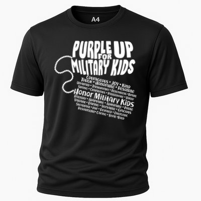 Cool Purple Up For MilitaryKids Dog Tags Text Art Performance Shirt