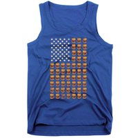 Cheeseburger Patriotic Usa American Flag National Burger Day Gift Tank Top