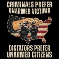 Criminals Prefer Unarmed Victims Dictators Prefer Unarmed Citizens Zip Tote Bag