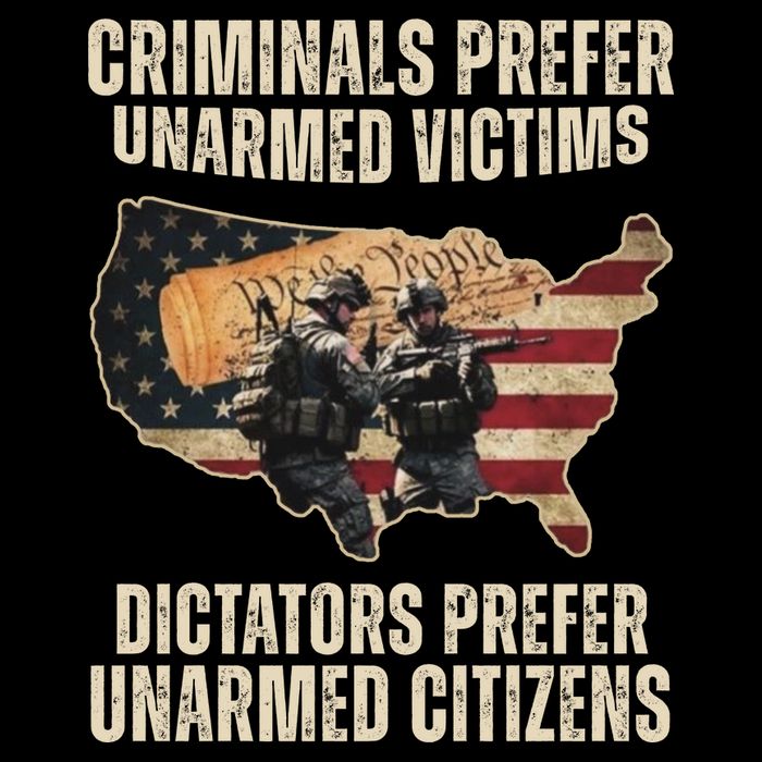 Criminals Prefer Unarmed Victims Dictators Prefer Unarmed Citizens Zip Tote Bag