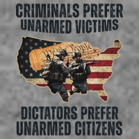 Criminals Prefer Unarmed Victims Dictators Prefer Unarmed Citizens T-Shirt