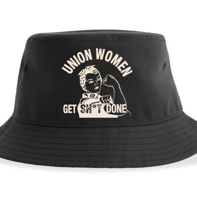 Christine Pelosi Union Women Get Shit Done Sustainable Bucket Hat