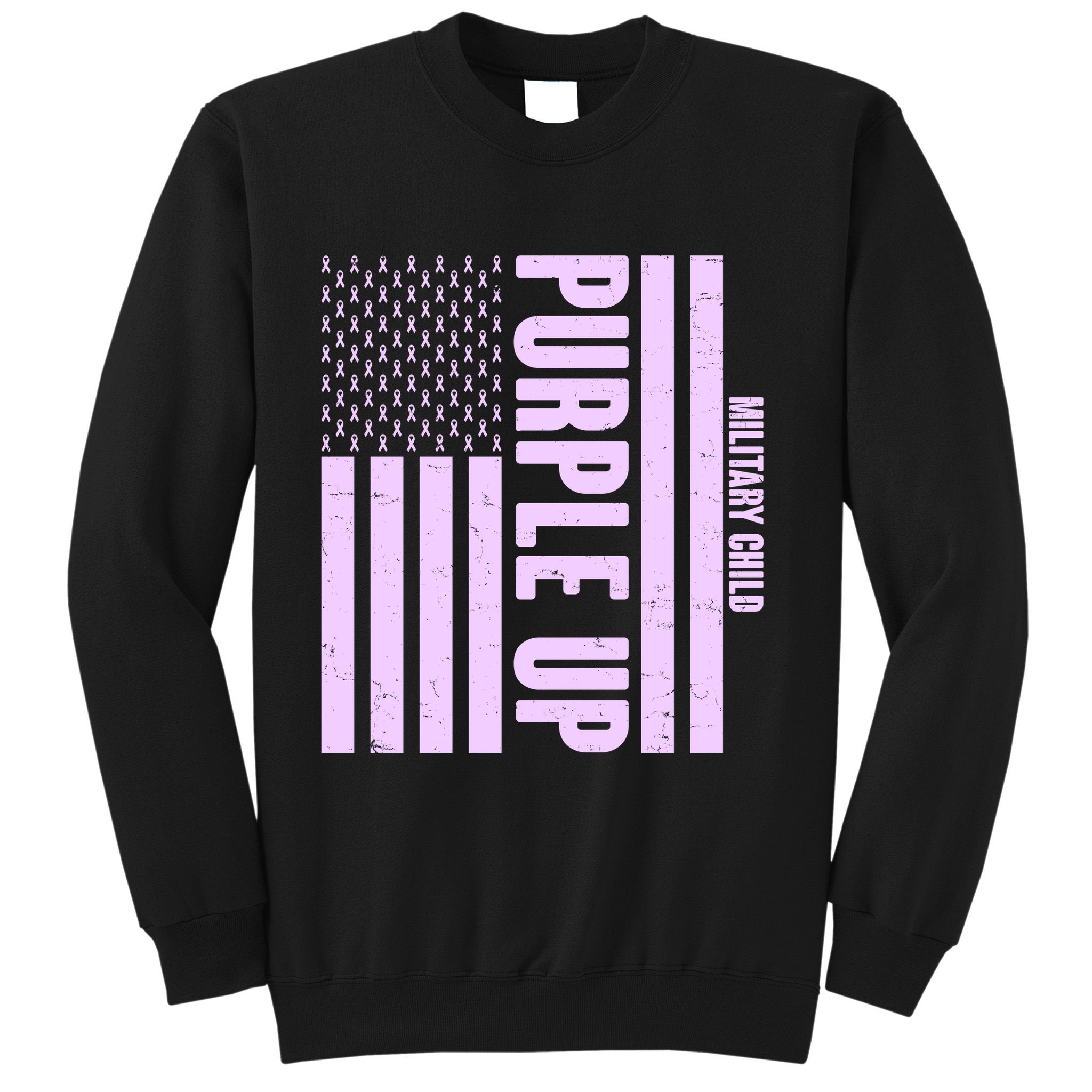 Cool Purple USA American Flag Sweatshirt