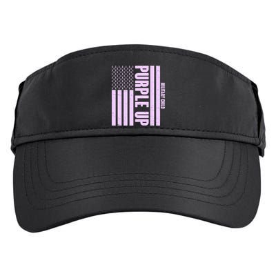 Cool Purple USA American Flag Adult Drive Performance Visor