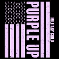 Cool Purple USA American Flag 16 in Basic Backpack