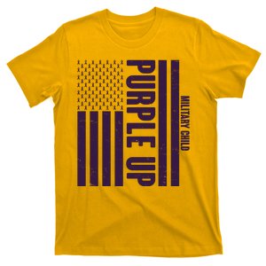 Cool Purple USA American Flag T-Shirt